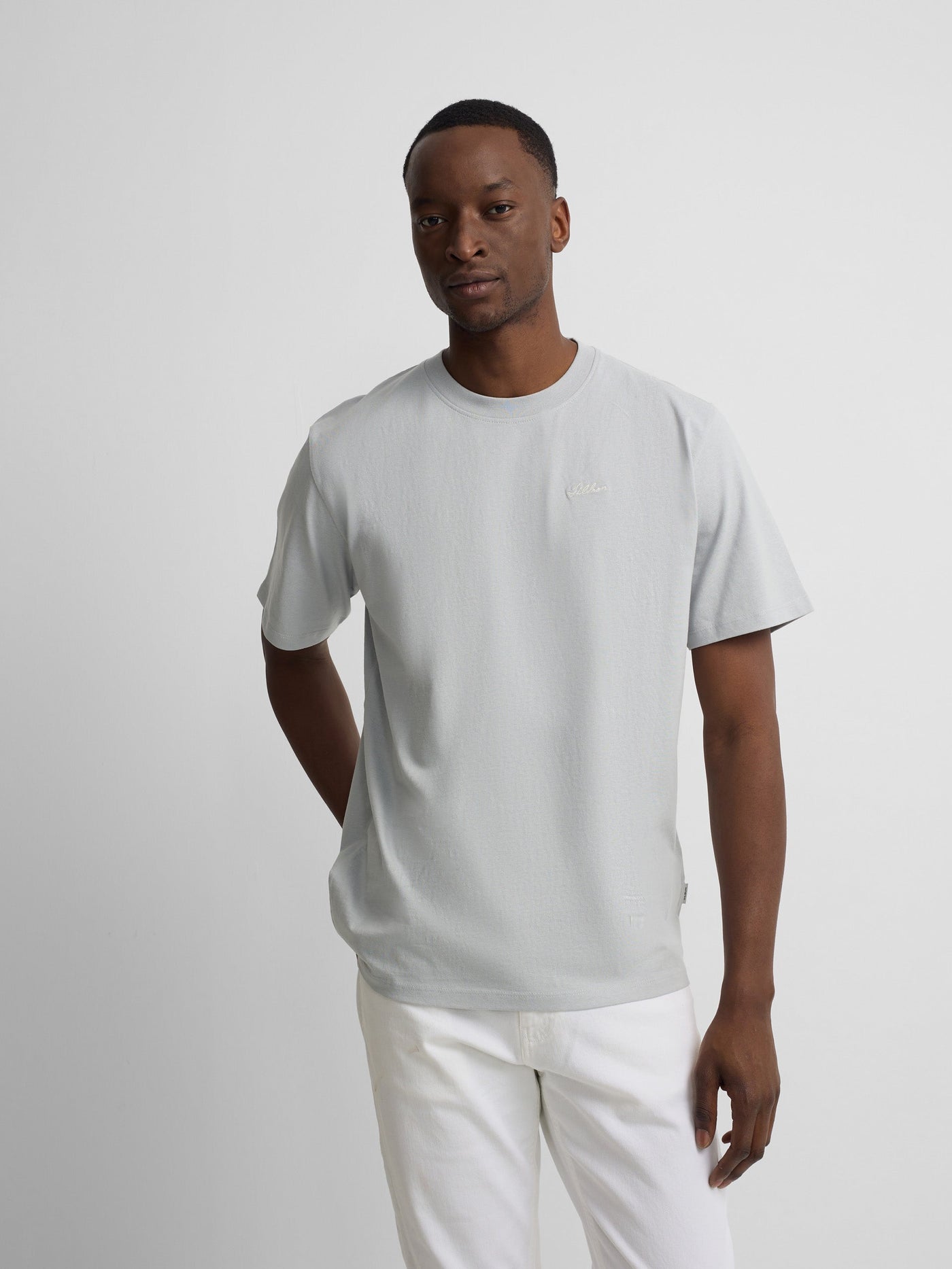 Camiseta Silbon Hombre Hotel Bleu Gris Azul · imagen 4