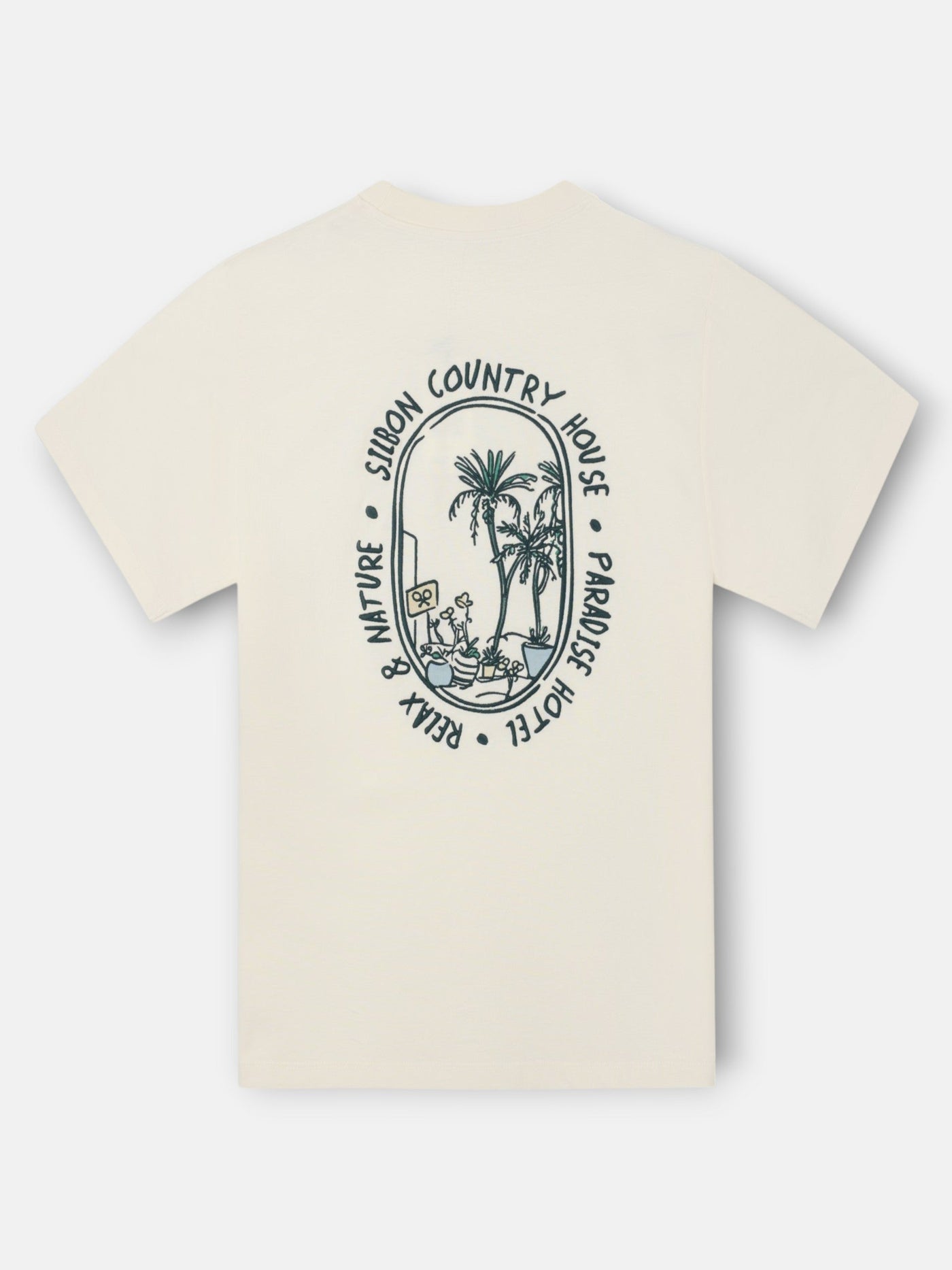 Camiseta Silbon Hombre Country House Crema · imagen 8