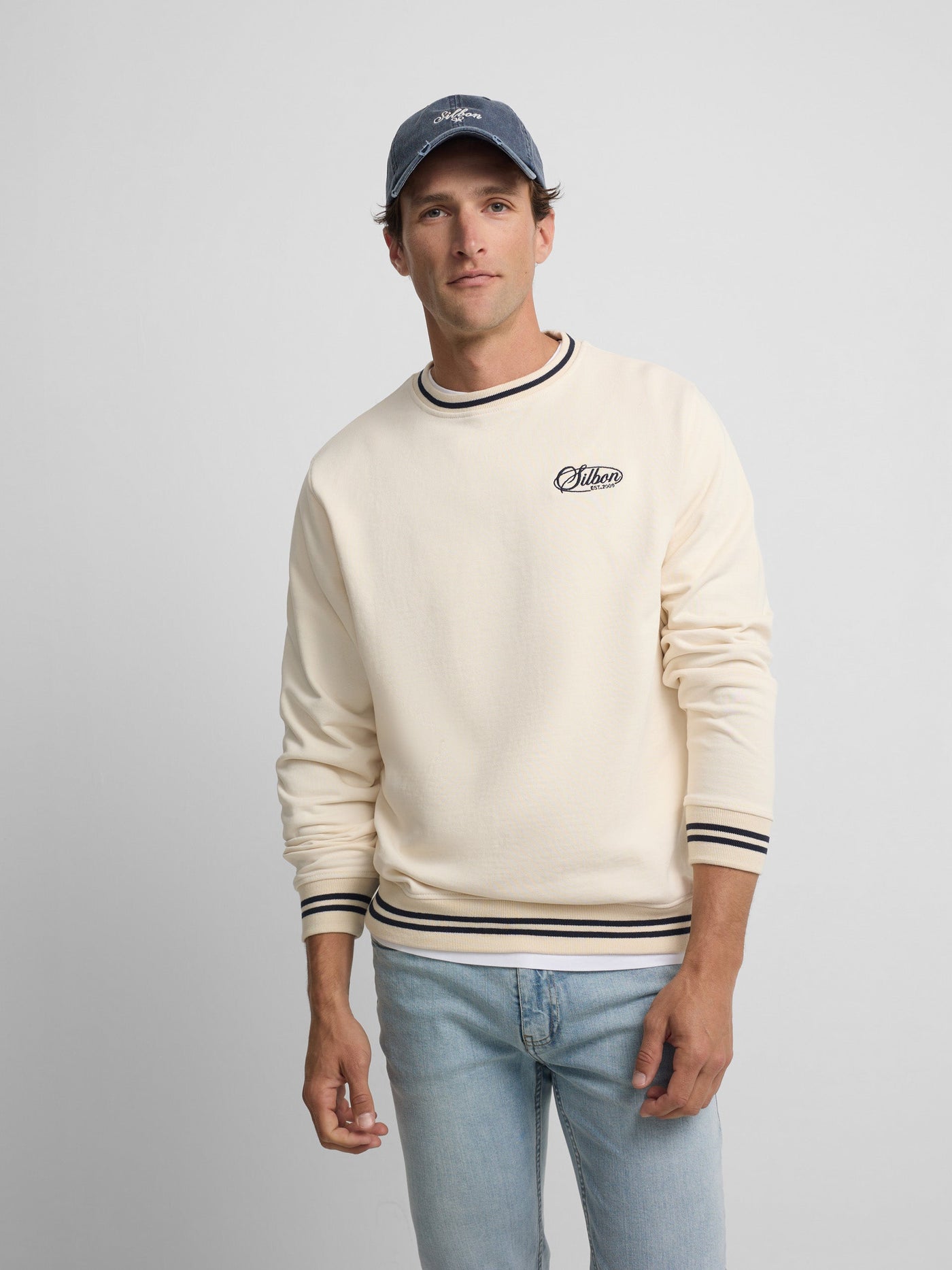 Sudadera Silbon Hombre Ribs Retro verde oscuro · imagen 4