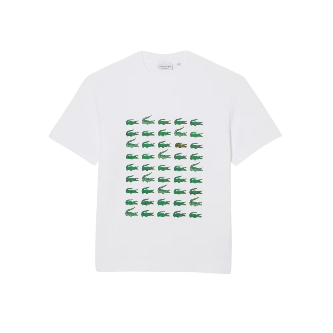 Camisetas Lacoste Hombre Tee-Shirt · Rojo Marron · imagen 3
