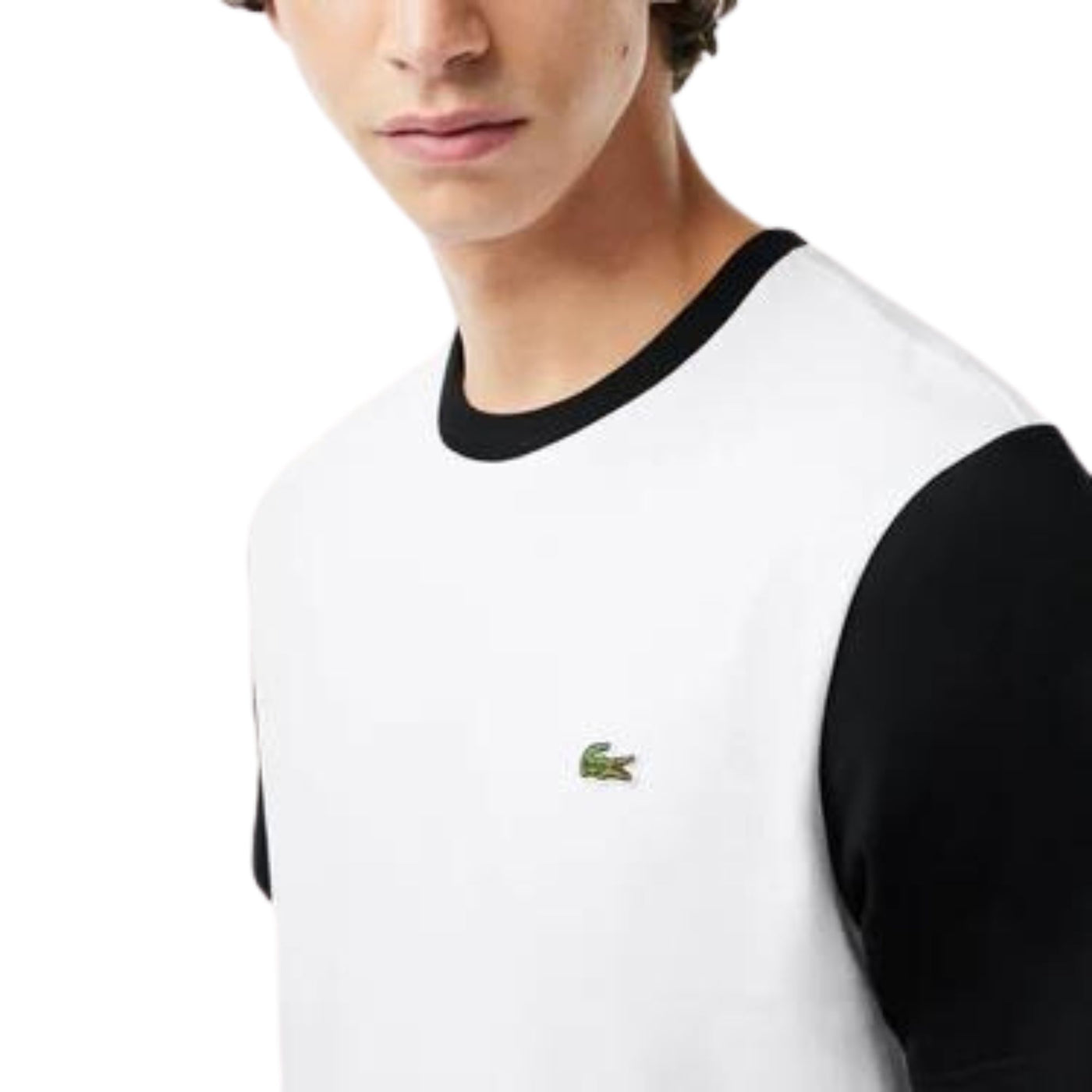 Camisetas Lacoste Hombre Tee-Shirt · Negro Rojo · imagen 2