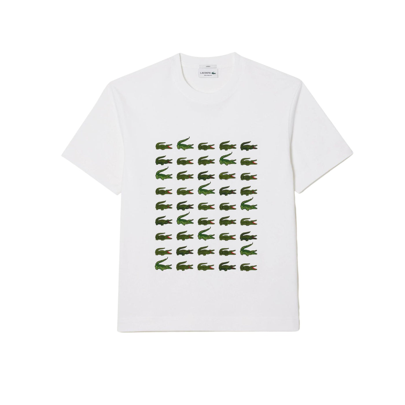 Camisetas Lacoste Hombre Tee-Shirt · Rojo Marron · imagen 4