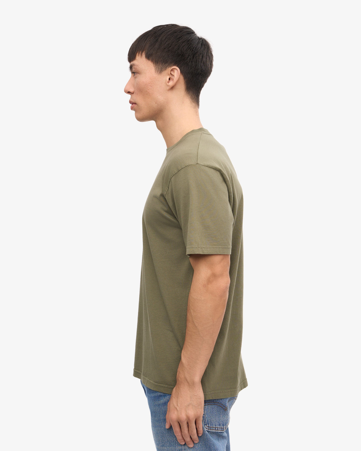 Camiseta Clasica Organica Verde Oliva Empolvado | Colorful Standard · imagen 3