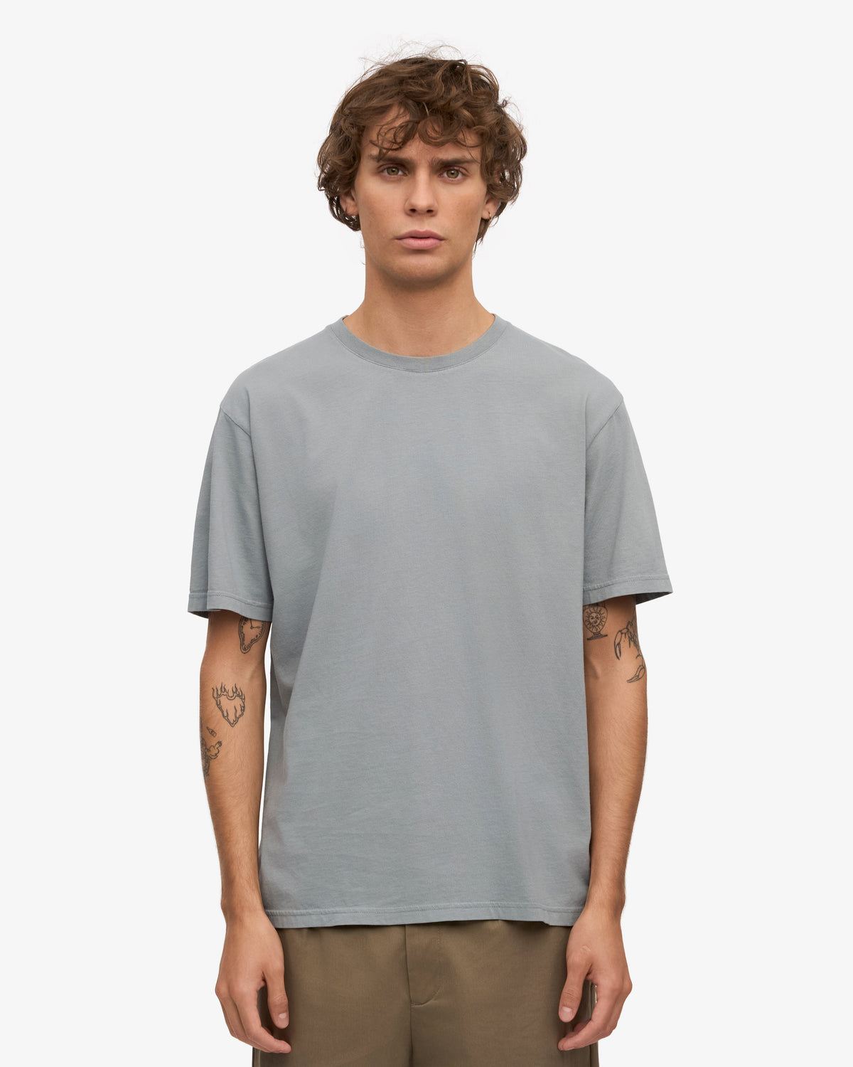 Camiseta Clasica Organica Azul Acero | Colorful Standard · imagen 2