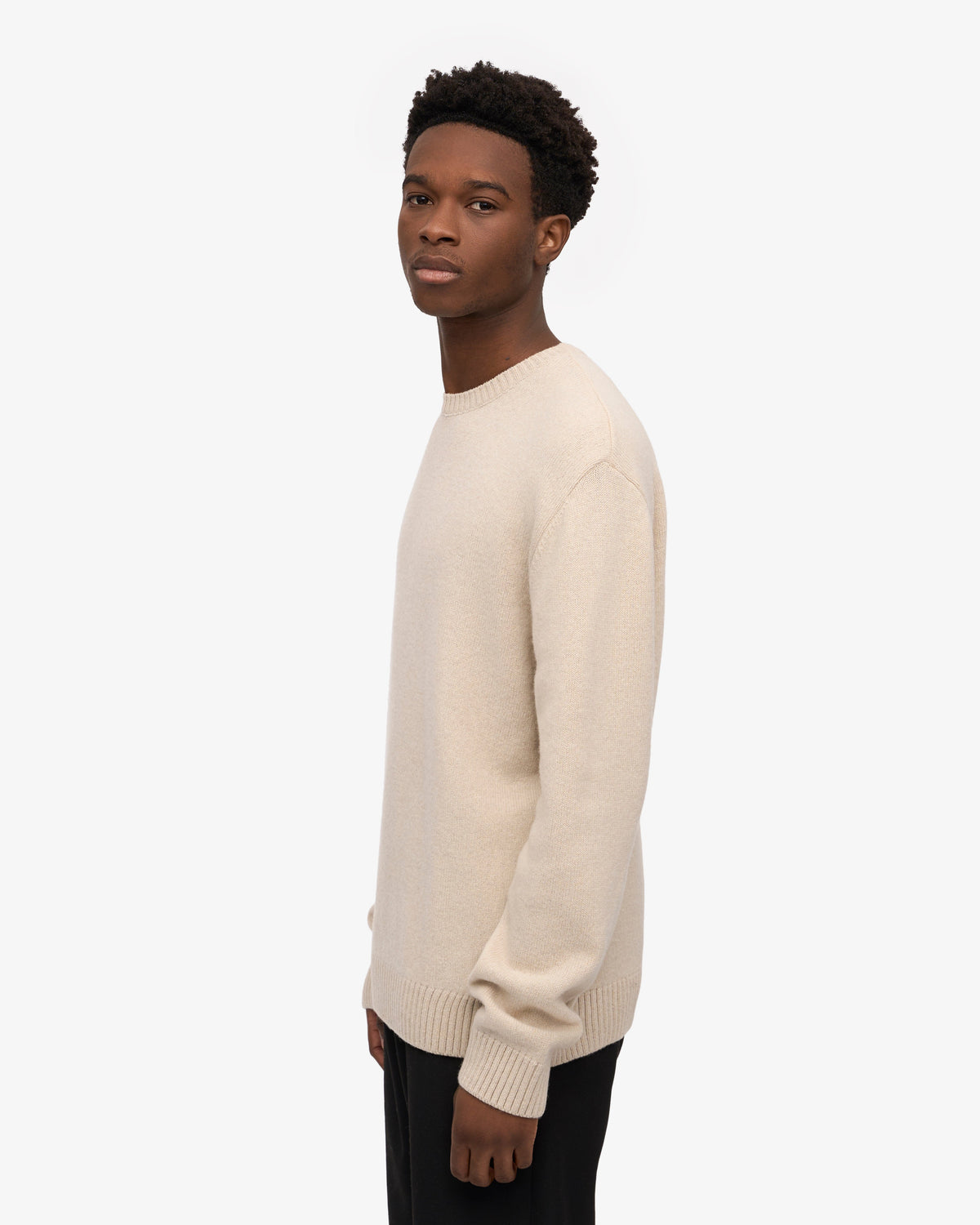 Jersey Cuello Redondo Lana Merino Blanco Marfil | Colorful Standard · imagen 3
