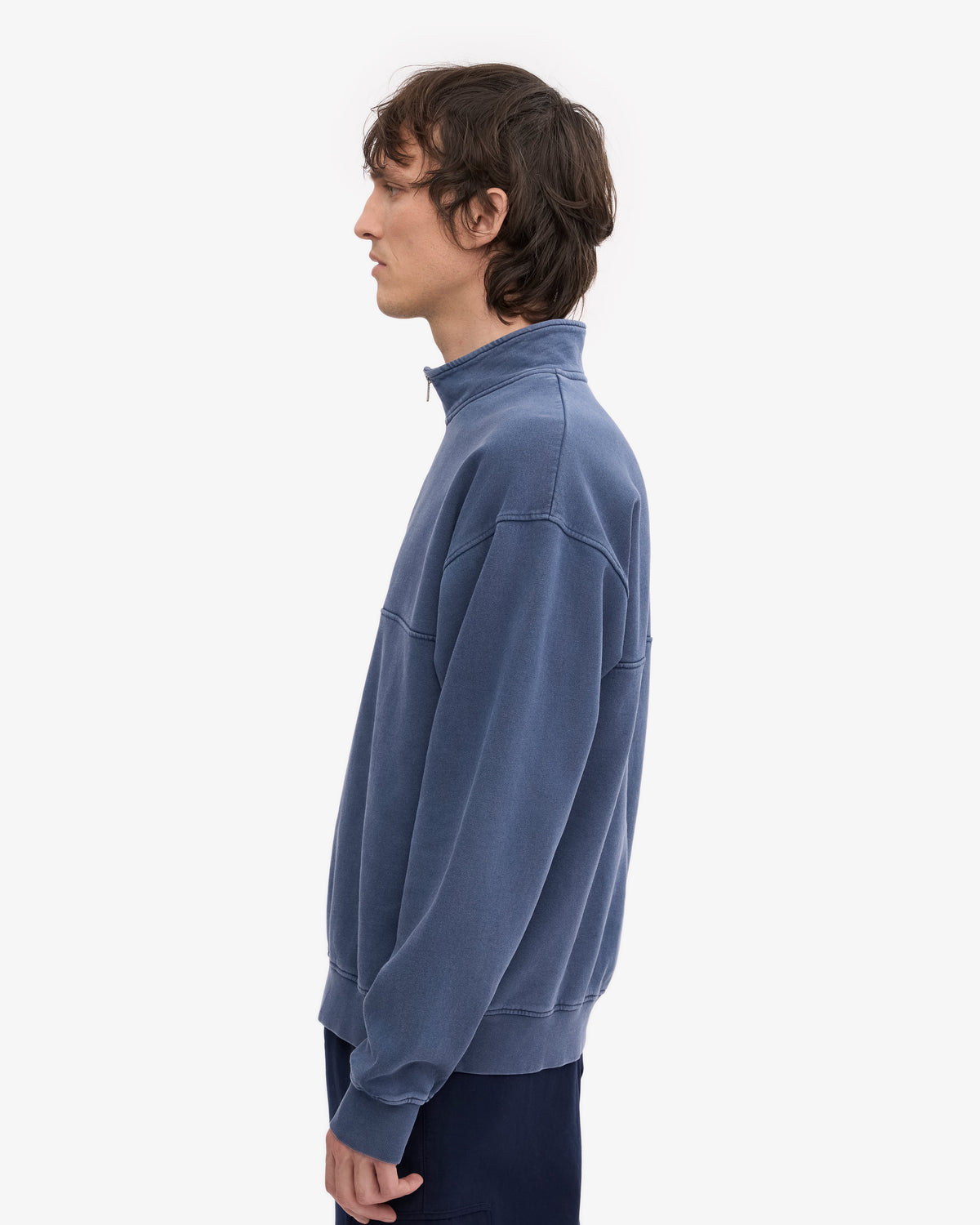 Jersey Quarter Zip Organico Azul Neptuno | Colorful Standard · imagen 3