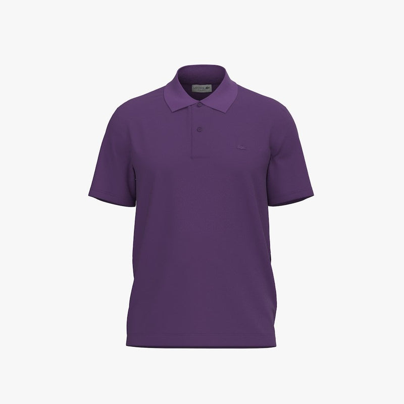 Polo Short Sleeved Ribbed Collar Shirt Violeta | Lacoste
