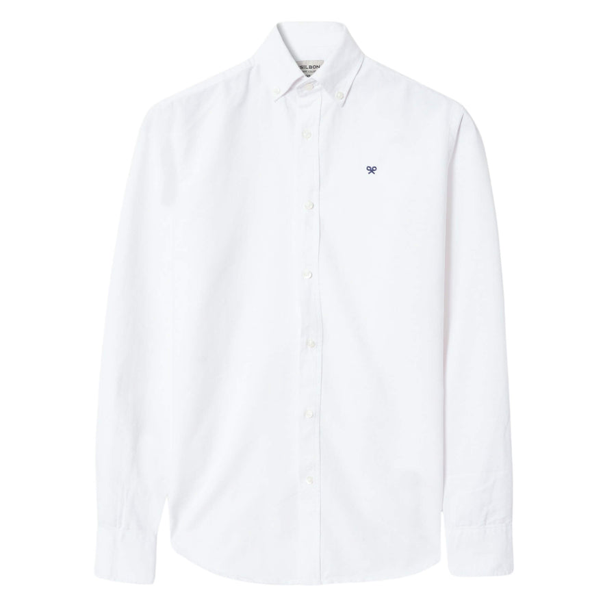123591 Camisas Silbon Hombre Sport Oxford Blanca