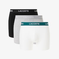 3-Pack Stretch Cotton Boxers Black/White-Silver Chine 6H1290-00 | Lacoste · imagen 1