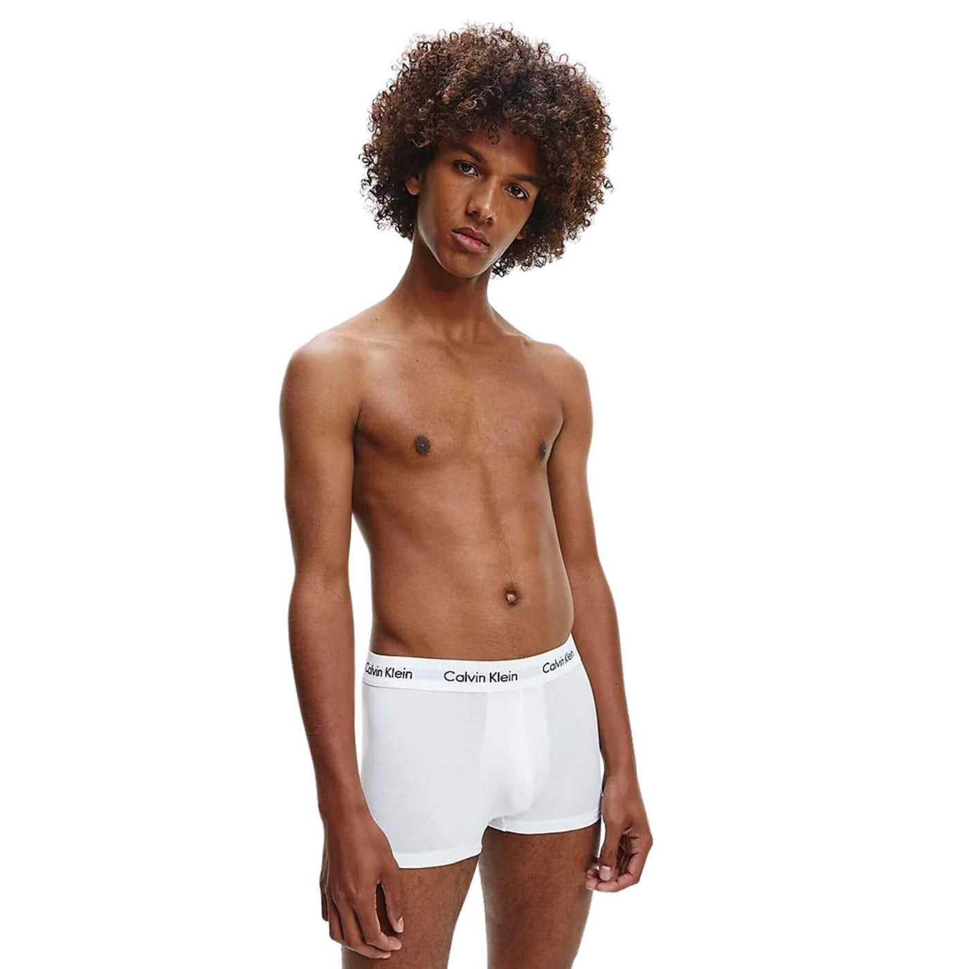 0000u2664gi03 Calzoncillo Boxer Calvin Klein 3P Low Rise Trunk · Azul marino Blanco · imagen 6