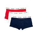 0000u2664gi03 Calzoncillo Boxer Calvin Klein 3P Low Rise Trunk · Negro Rojo