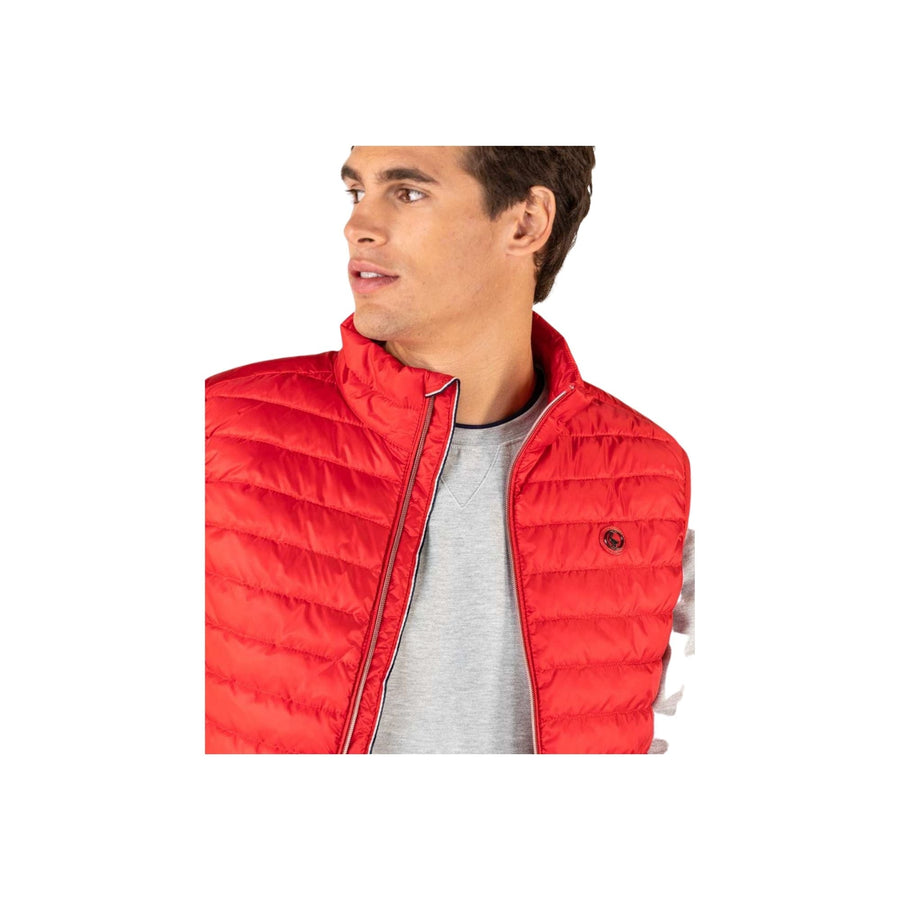 1040S220004 Chaleco el ganso chaleco plumas básico rojo - Medina Menswear®