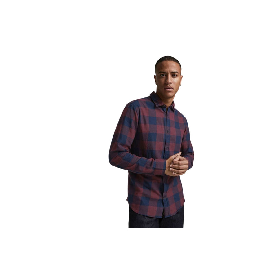 12181602PORT ROYALE SLIM FIT Camisa jack jones jjegingham twill shirt l/s noos - Medina Menswear®
