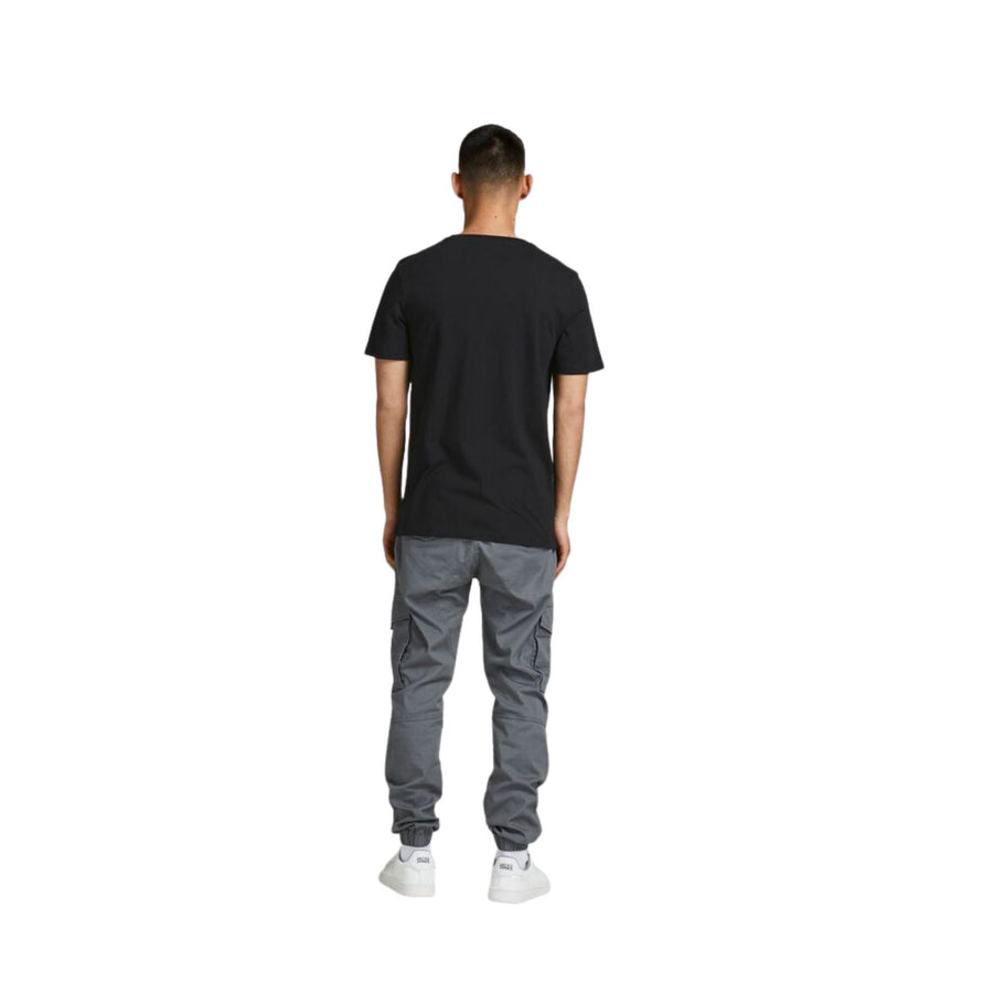 12189734BLACK SLIM Camiseta jack jones jjelogo tee ss o-neck 2 col aw21 sn - Medina Menswear®