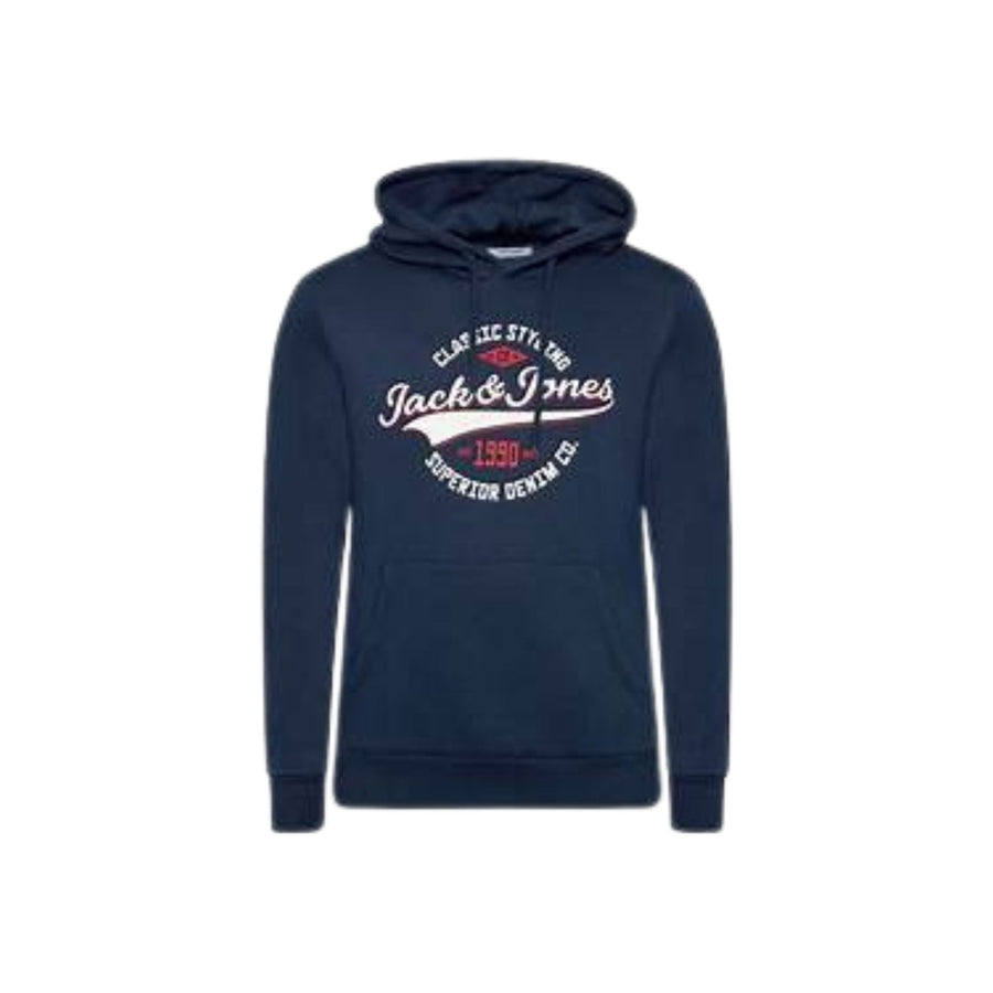 12189736NAVY BLAZER REG Sudadera jack jones jjelogo sweat hood 2 col 21/22 noos - Medina Menswear®