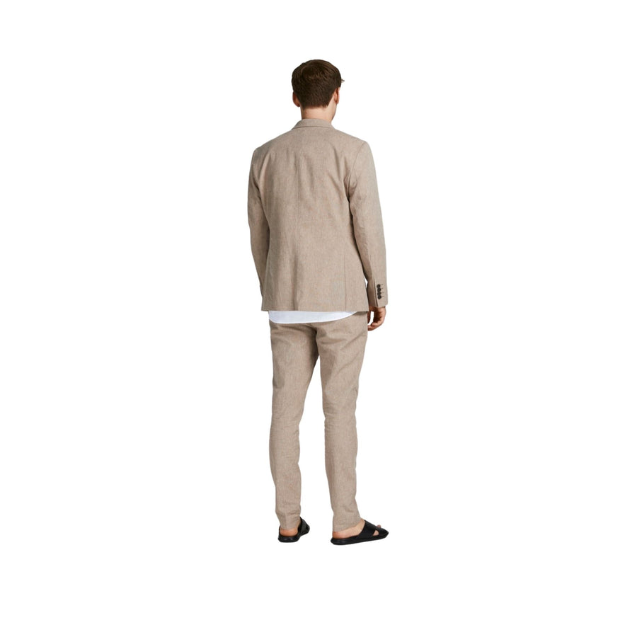 12202801Beige Americana jack jones jprlinen blazer slim fit ln - Medina Menswear®