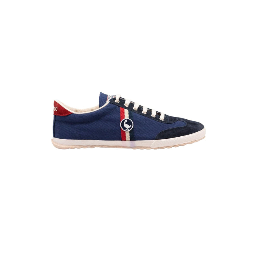 4110S220012 Zapatillas el ganso match canvas classic logo navy - Medina Menswear®