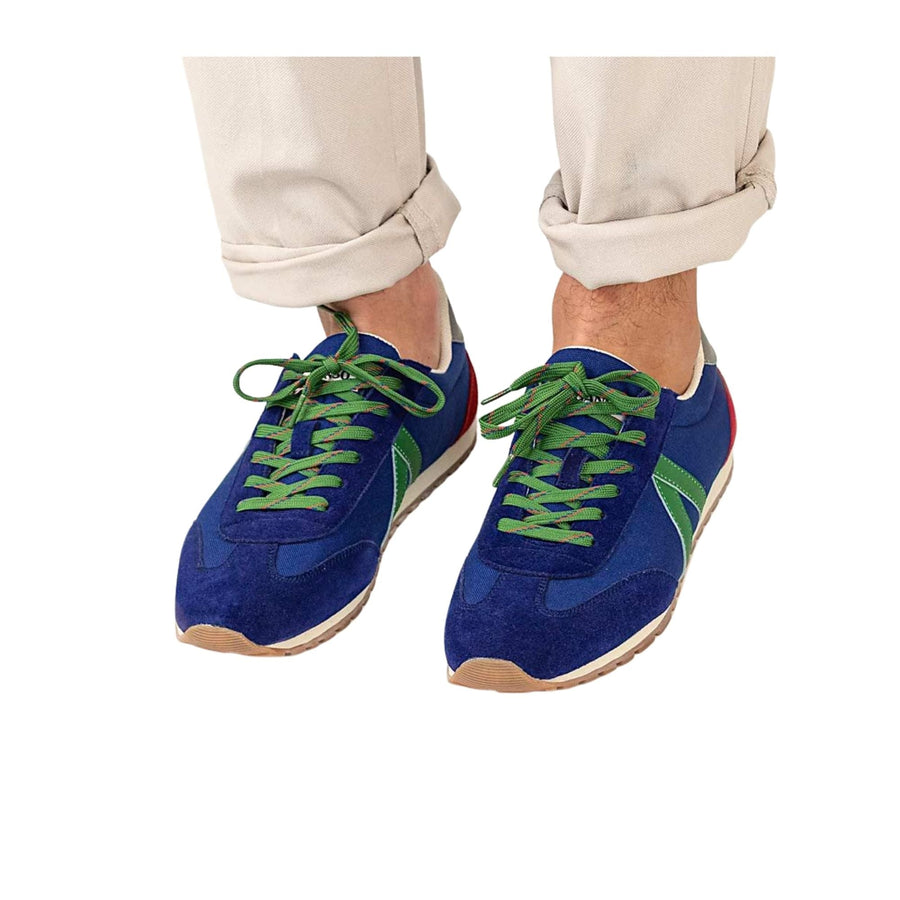 4110S220023 Zapatillas el ganso running rejilla nylon azul - Medina Menswear®