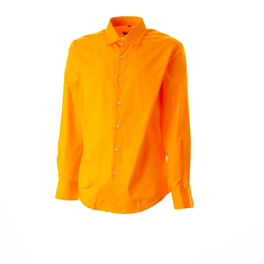 840 CAMISA M/L OSCAR STYLE NARANJA - Medina Menswear®
