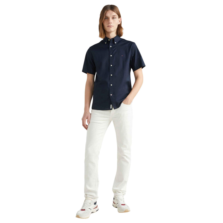 Camisas Tommy Hilfiger Hombre Flex Poplin Rf Shirt S/S