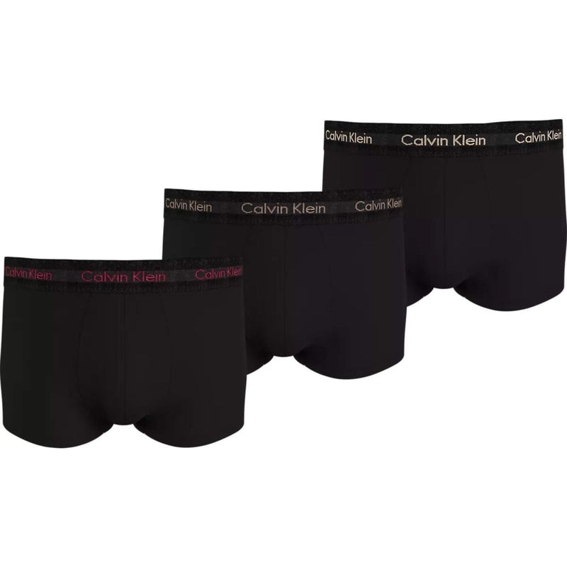 Calzoncillos Calvin Klein Hombre Low Rise Trunk 3Pk · Negro Gris v4