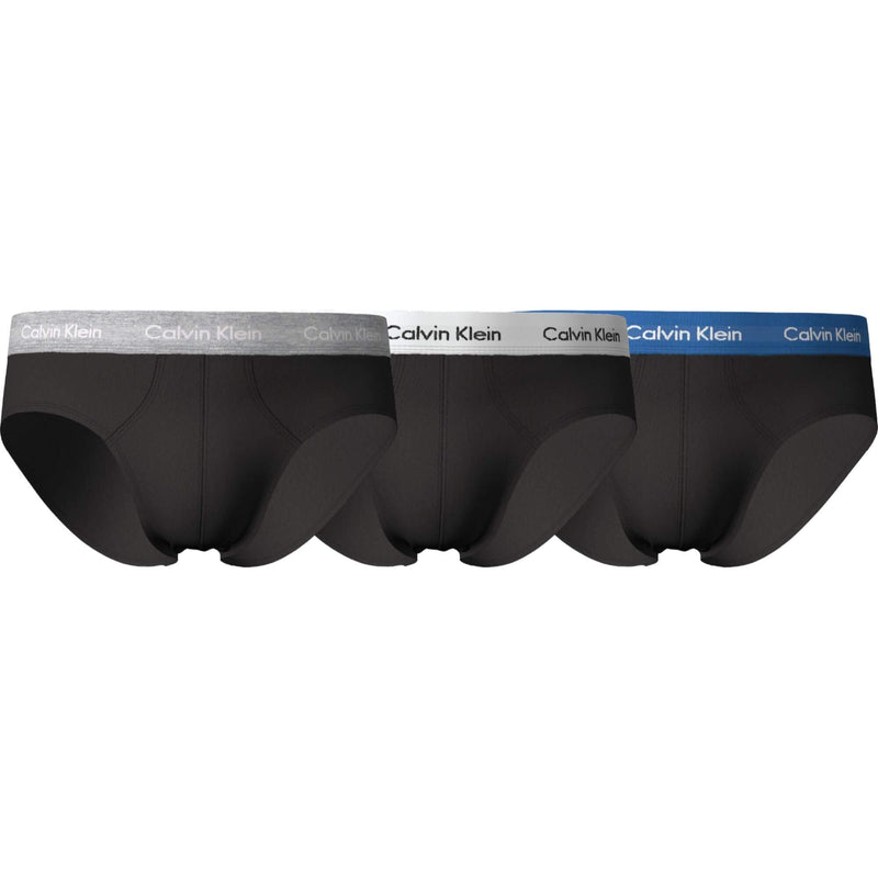 Calzoncillos Calvin Klein Hombre Hip Brief 3Pk · Negro Gris v3