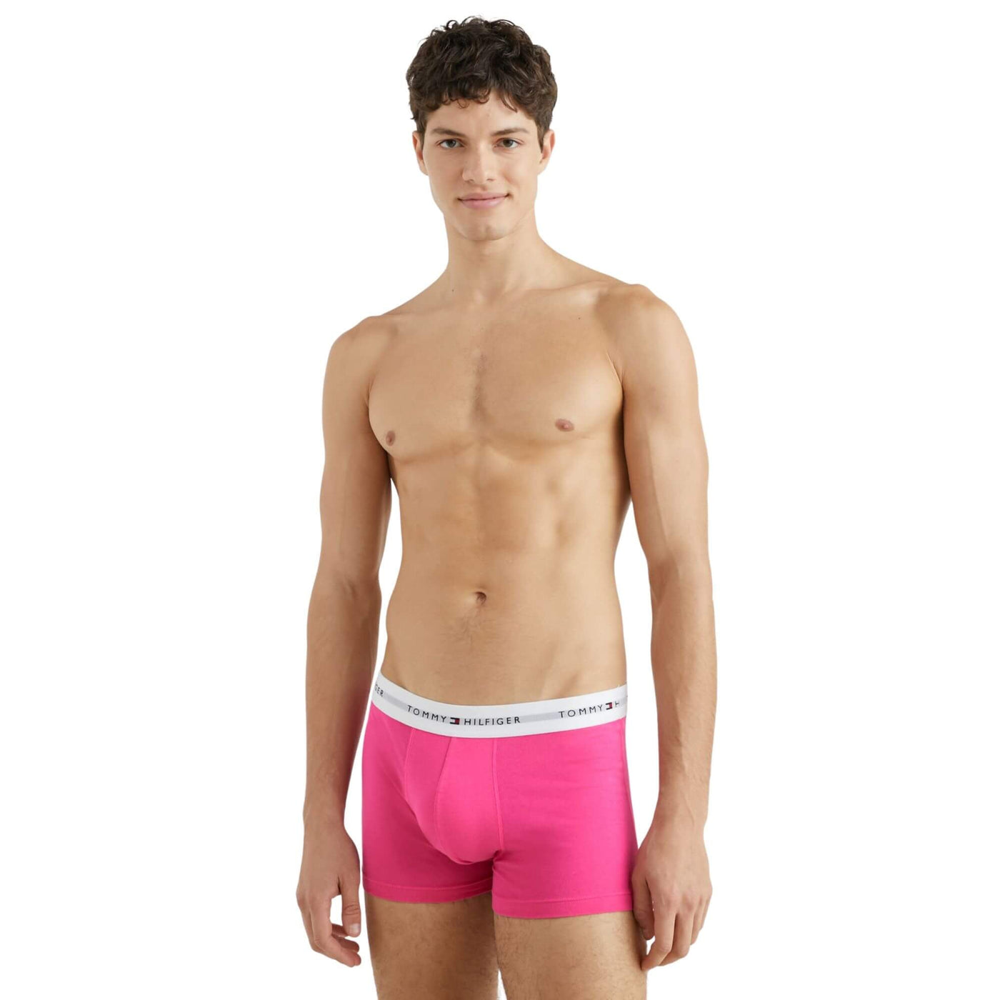 Calzoncillos Tommy Hilfiger Hombre 3P Trunk · Blanco Rojo · imagen 4
