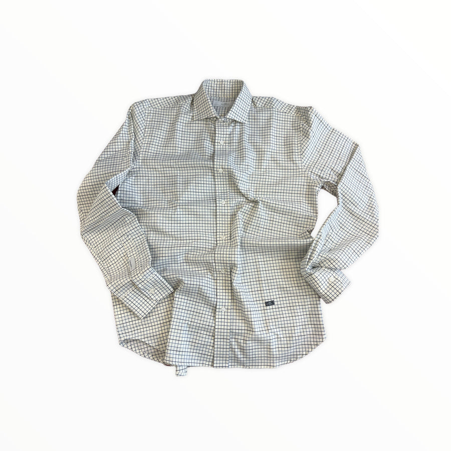 Camisas The Brubaker Hombre The Villela Cuadro Cazador Azul Y Azul - Medina Menswear®
