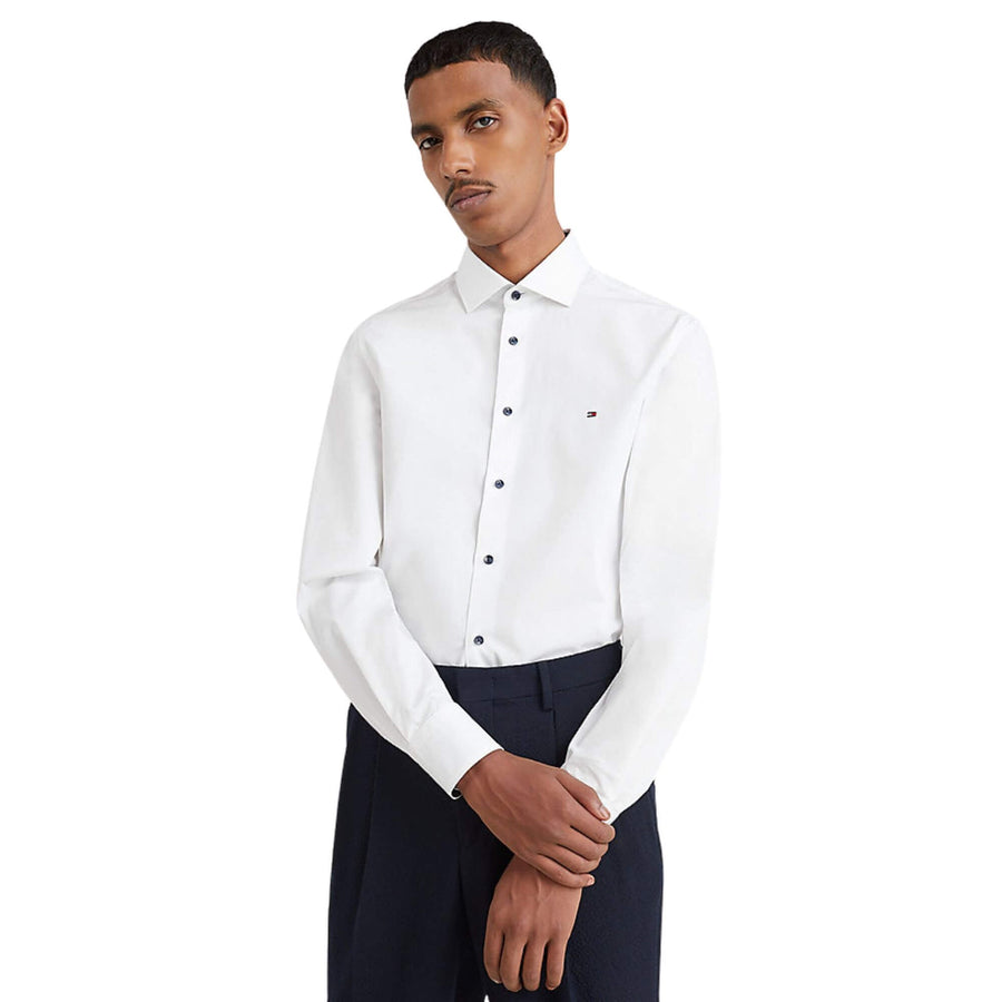 Camisas Tommy Hilfiger Hombre Cl Id Poplin Sf Shirt - Medina Menswear®