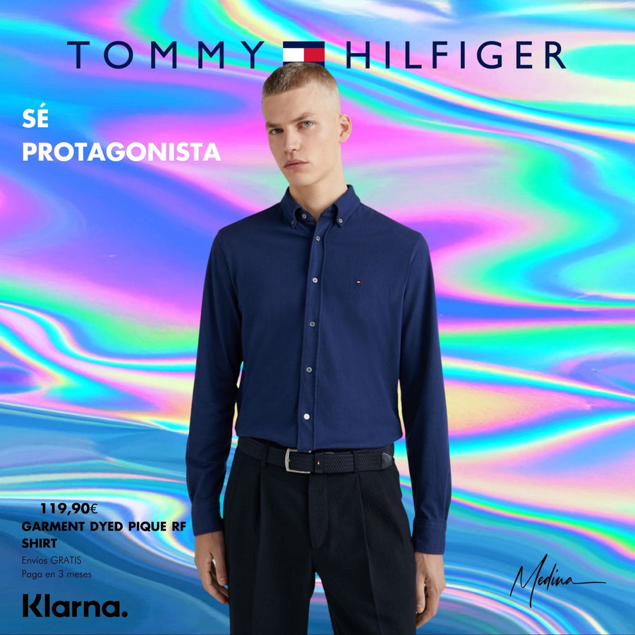 Camisas Tommy Hilfiger Hombre Garment Dyed Pique Rf Shirt - Medina Menswear®
