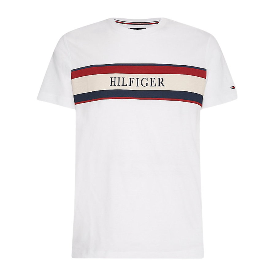 Camisetas Tommy Hilfiger Hombre Chest Hilfiger Stripe Tee - Medina Menswear®
