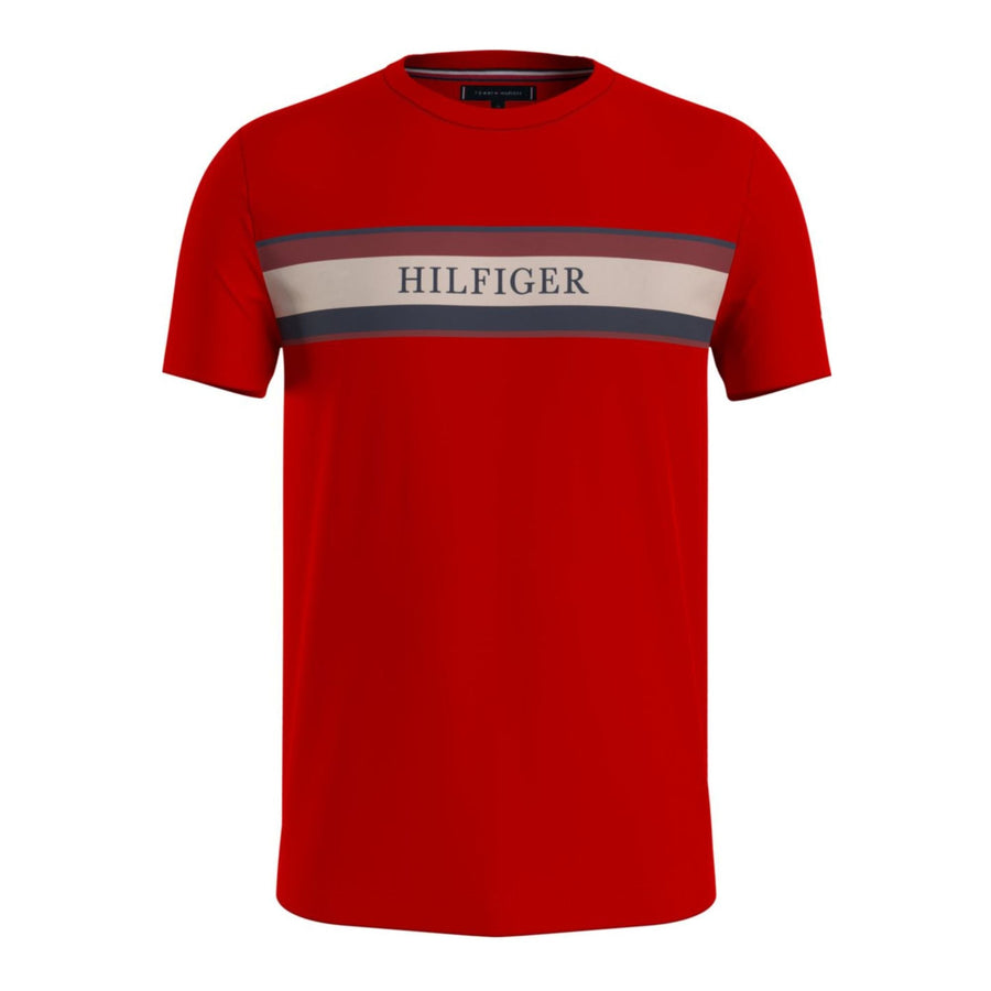 Camisetas Tommy Hilfiger Hombre Chest Hilfiger Stripe Tee - Medina Menswear®