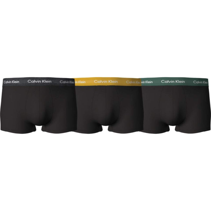 Calzoncillos Calvin Klein Hombre Low Rise Trunk 3Pk · Negro Gris