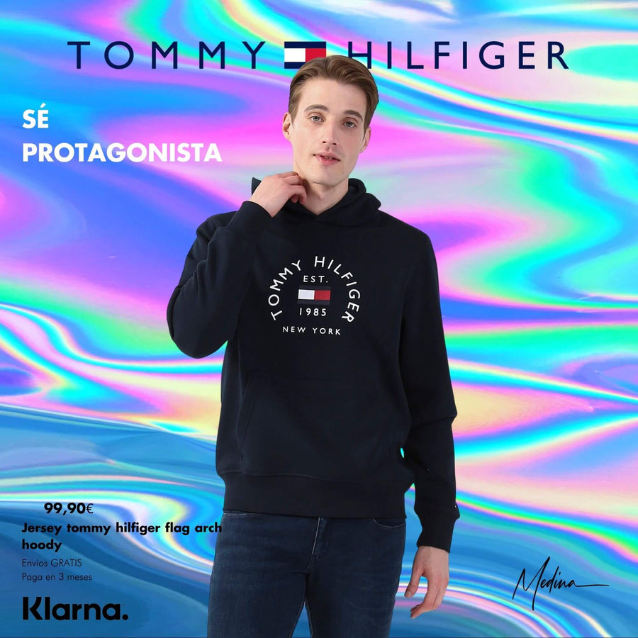 Jerseys Tommy Hilfiger Hombre Flag Arch Hoody - Medina Menswear®