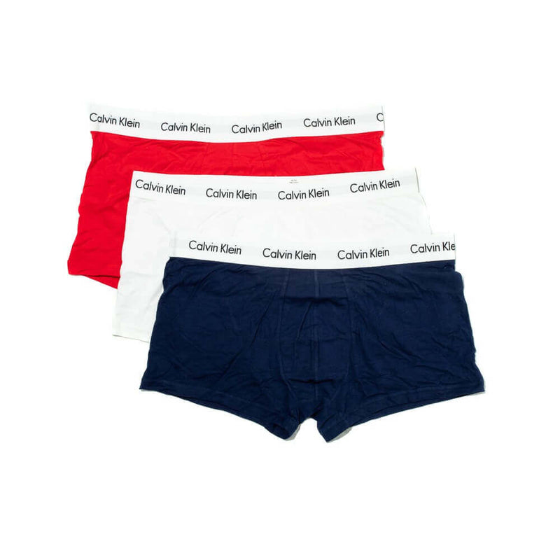 Pack 3 Boxer Calvin Klein · Rojo Blanco Azul Marino