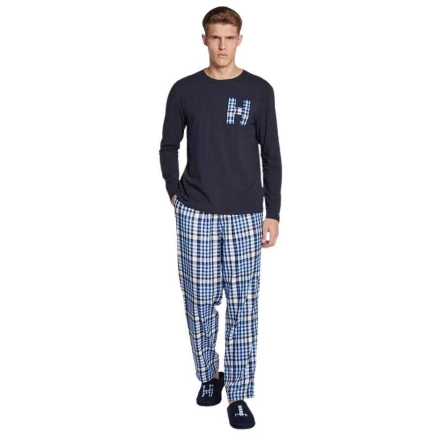 Pijamas Tommy Hilfiger Hombre + De Casa Ls Pant Flannel Slipper Set - Medina Menswear®