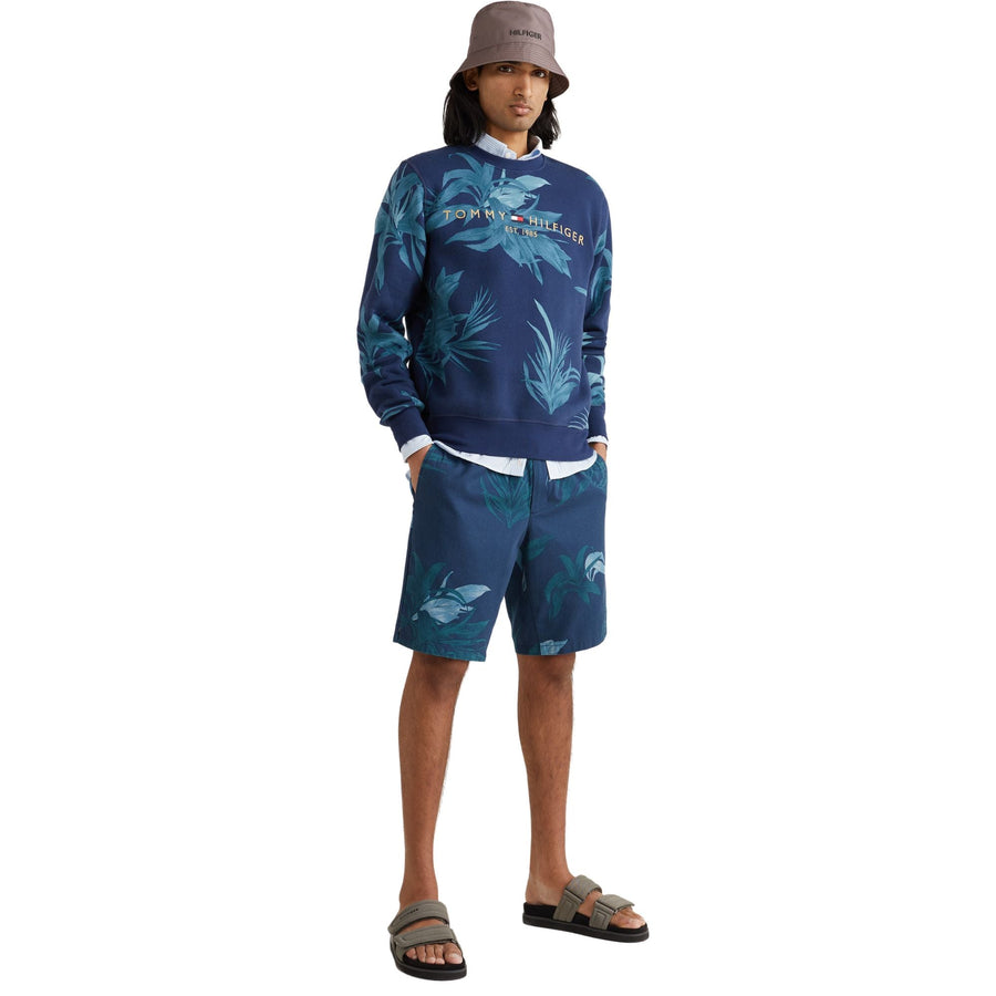 Sudaderas Tommy Hilfiger Hombre Palm Floral Logo Crewneck - Medina Menswear®