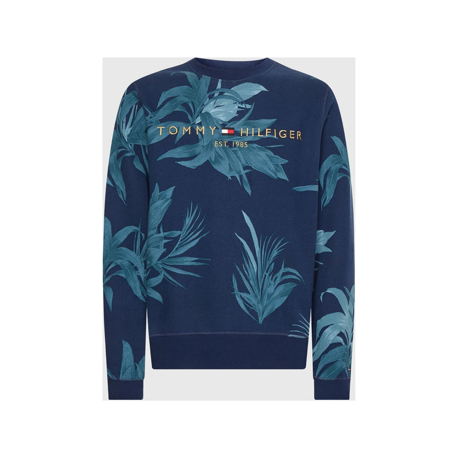 Sudaderas Tommy Hilfiger Hombre Palm Floral Logo Crewneck - Medina Menswear®