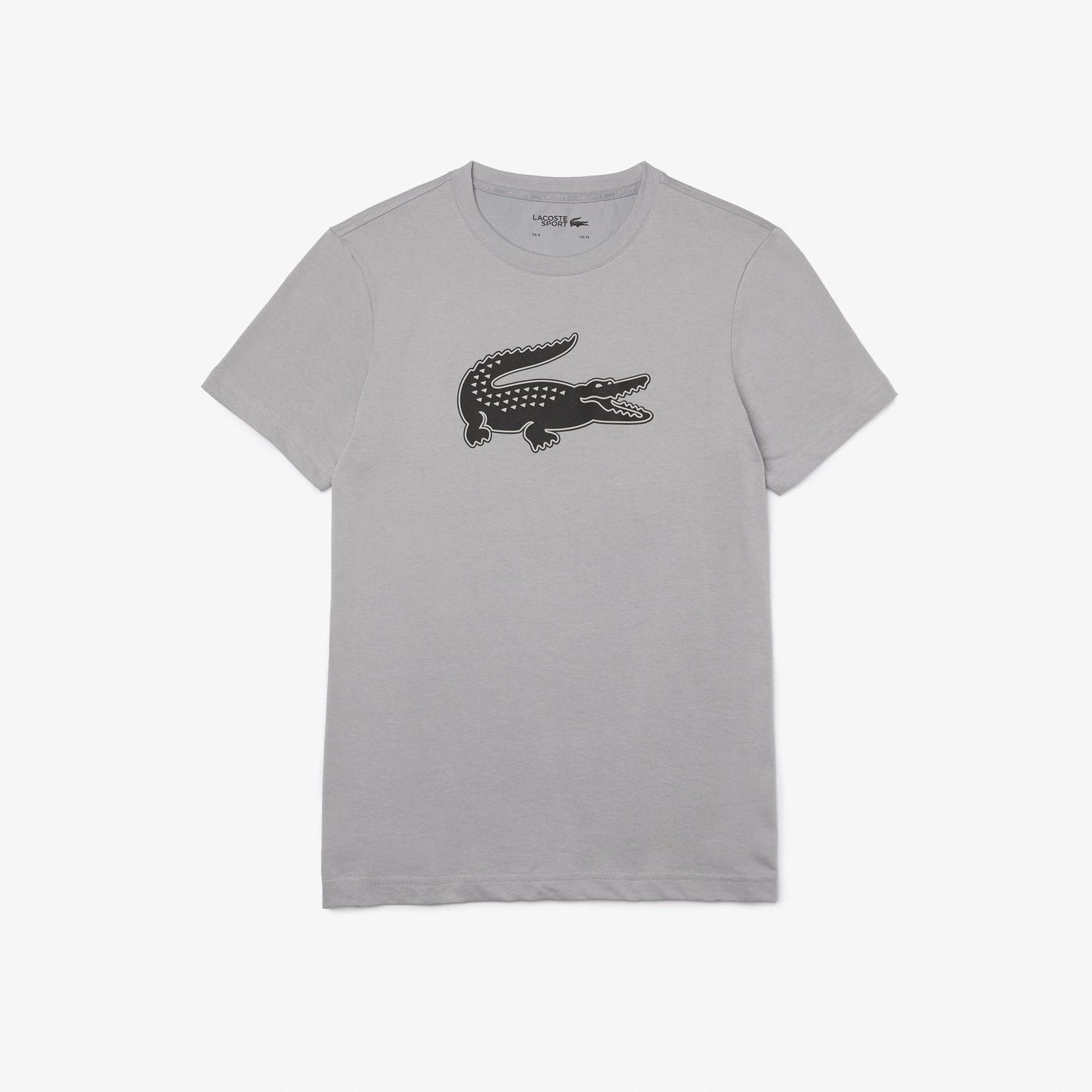 Camisetas Lacoste Hombre Th2042 - Tee-Shirt · Gris Negro · imagen 3