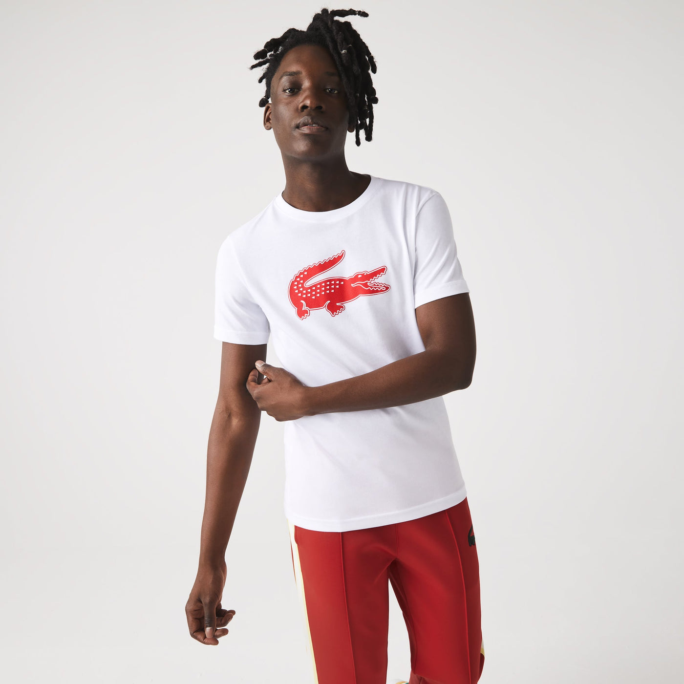 Camisetas Lacoste Hombre Th2042 - Tee-Shirt · Gris · imagen 2