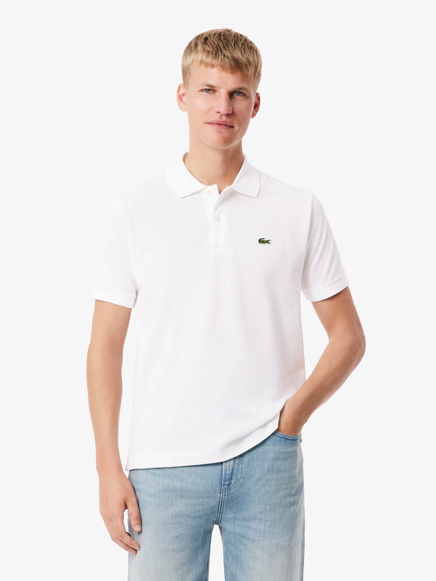 Polo Lacoste L.12.12 Blanco Hombre · Medina Menswear