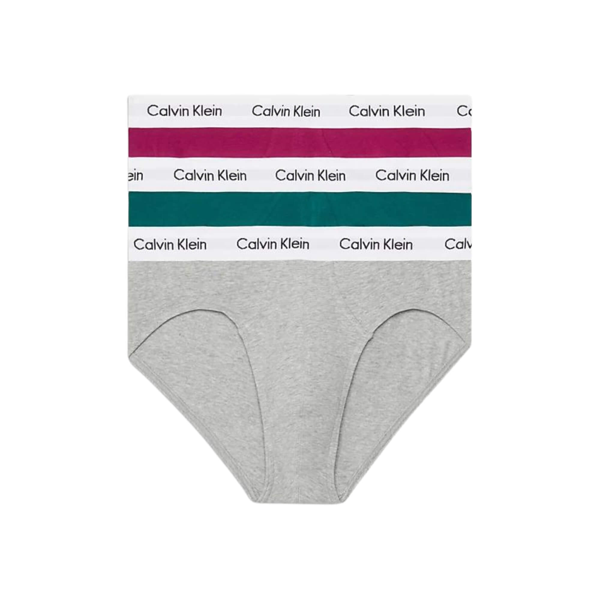 Calzoncillos Calvin Klein Hombre Hip Brief 3Pk · Gris Azul marino · imagen 6