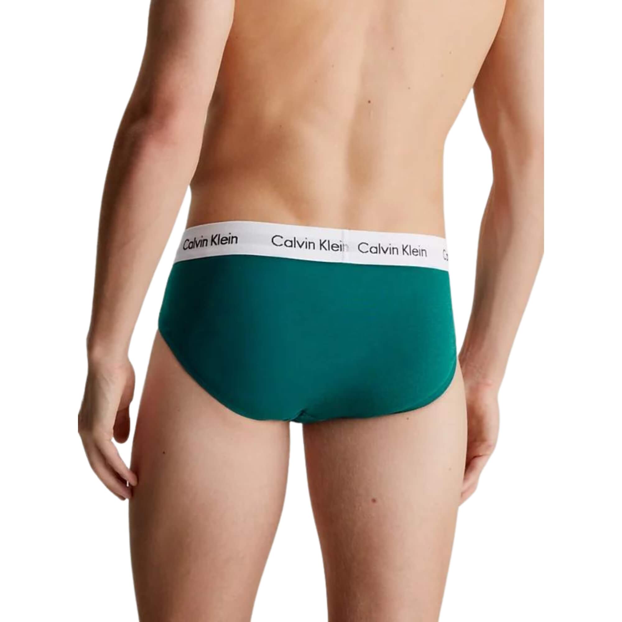 Calzoncillos Calvin Klein Hombre Hip Brief 3Pk · Gris Azul marino · imagen 5