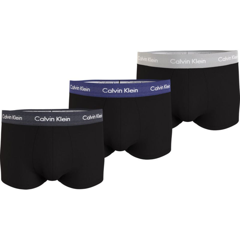 Calzoncillos Calvin Klein Hombre Low Rise Trunk 3Pk · Negro Gris v2