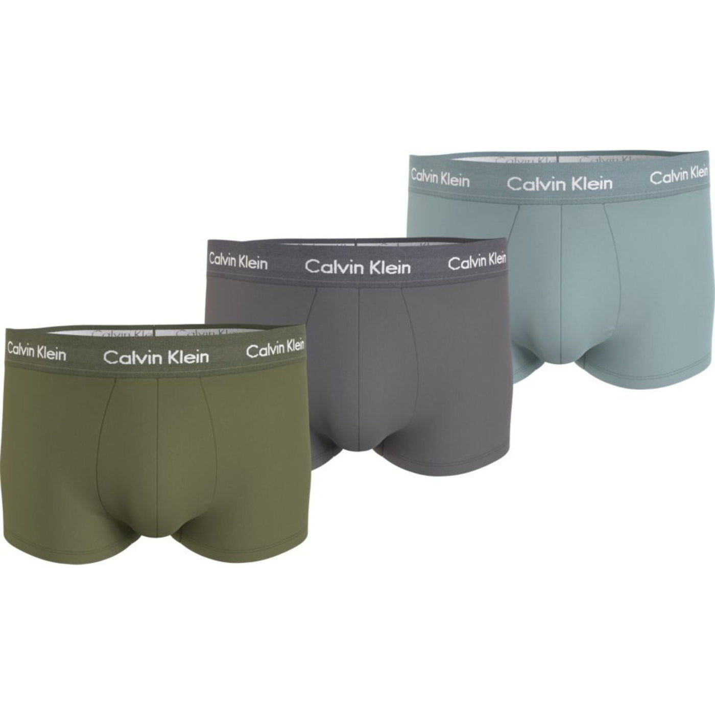Calzoncillos Calvin Klein Hombre Low Rise Trunk 3Pk · Gris · imagen 1