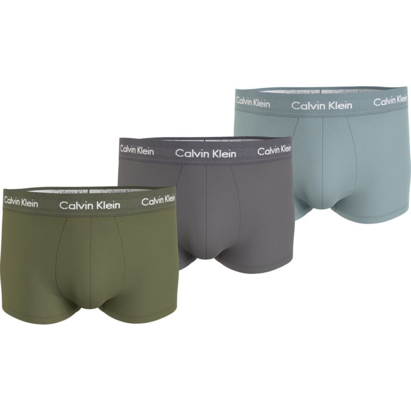Calzoncillos Calvin Klein Hombre Low Rise Trunk 3Pk · Gris