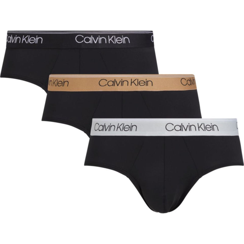 Calzoncillos Calvin Klein Hombre Hip Brief 3Pk · Negro