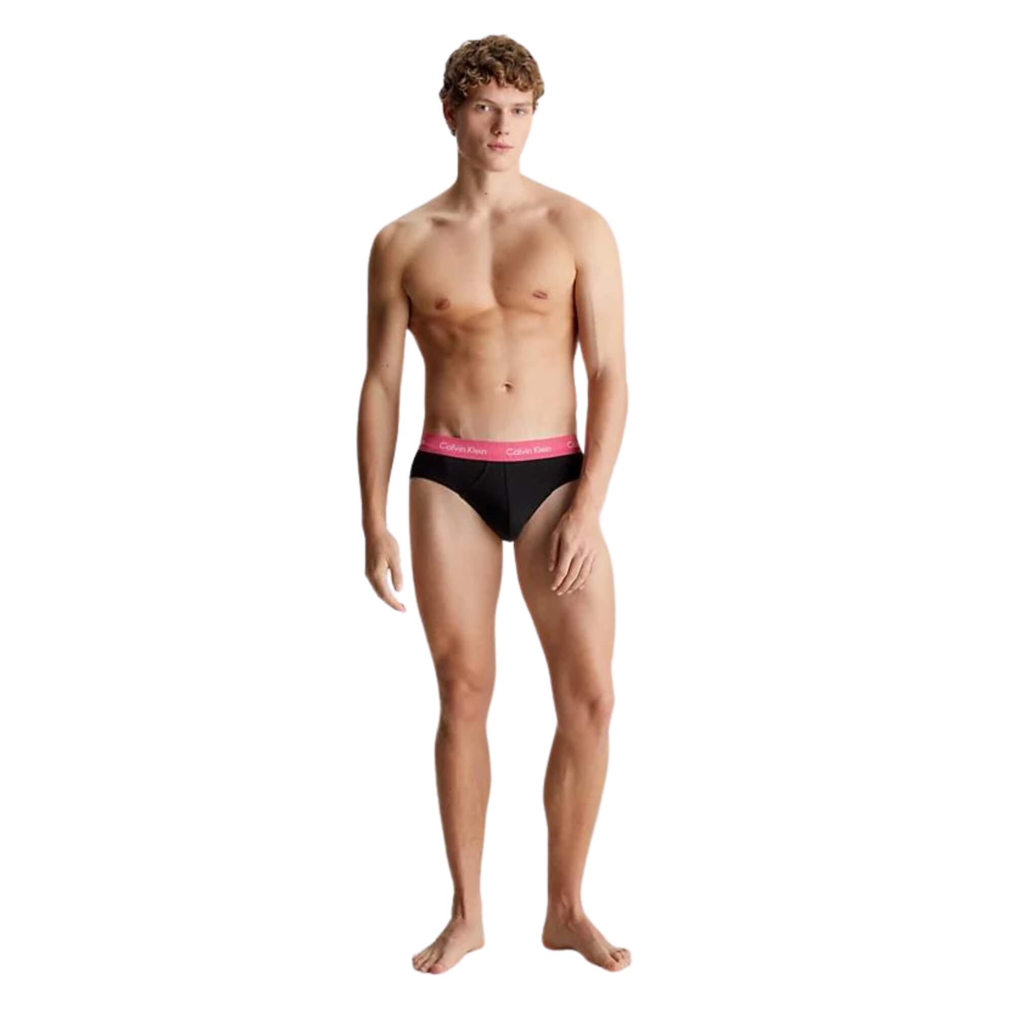 Calzoncillos Calvin Klein Hombre Hip Brief 3Pk · Negro Gris v4 · imagen 2