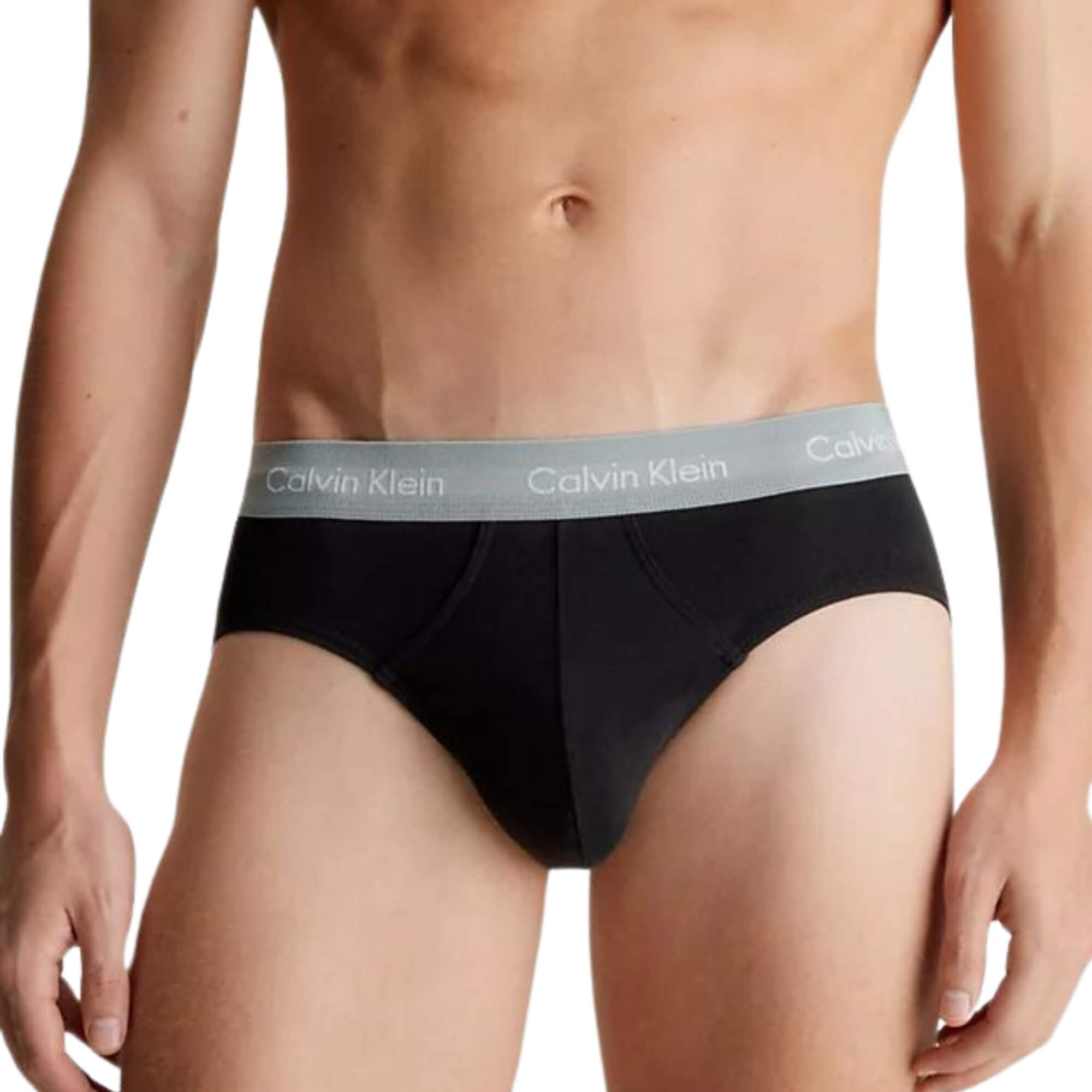 Calzoncillos Calvin Klein Hombre Hip Brief 3Pk · Negro Gris v4 · imagen 3