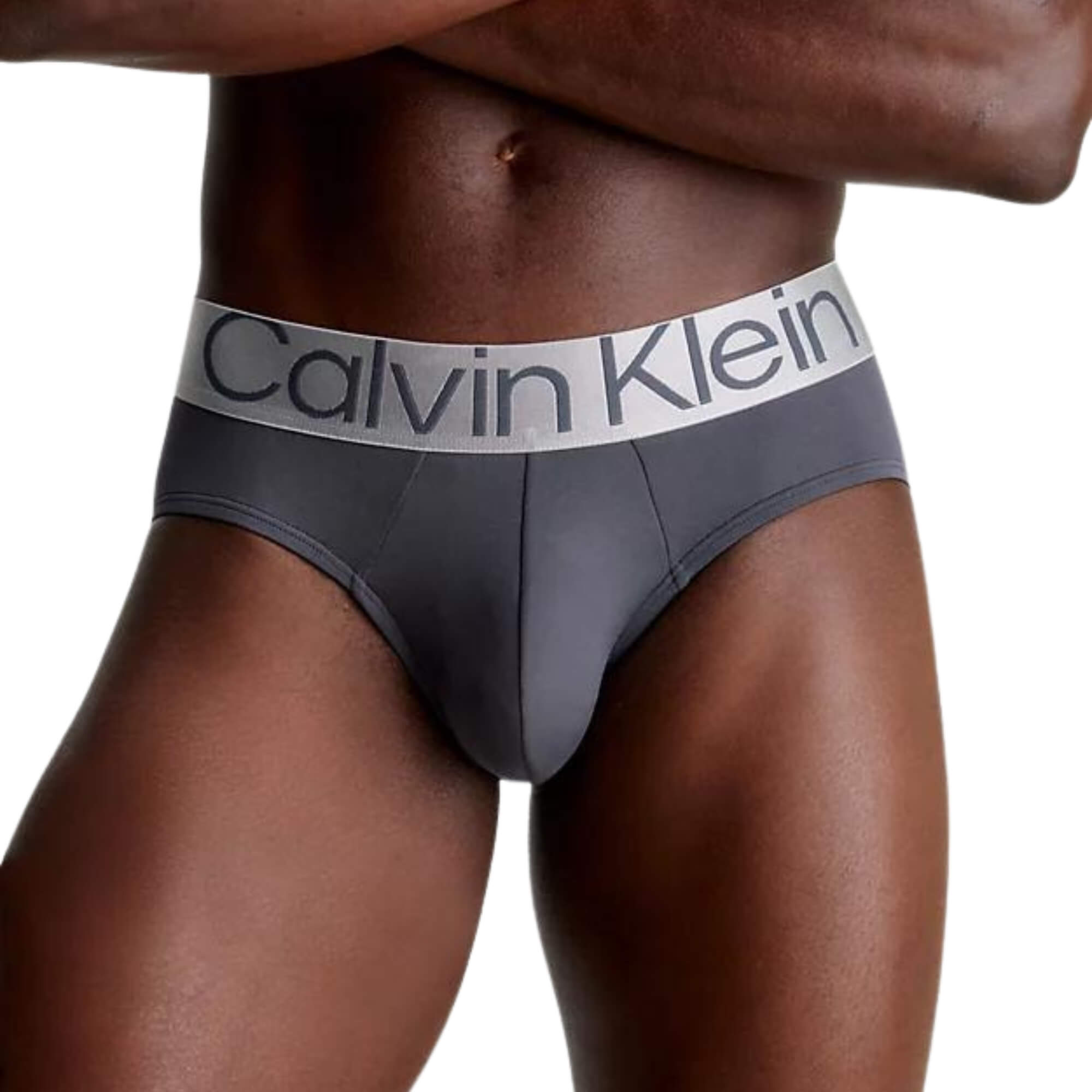 Calzoncillos Calvin Klein Hombre Hip Brief 3Pk · Negro Gris v3 · imagen 4